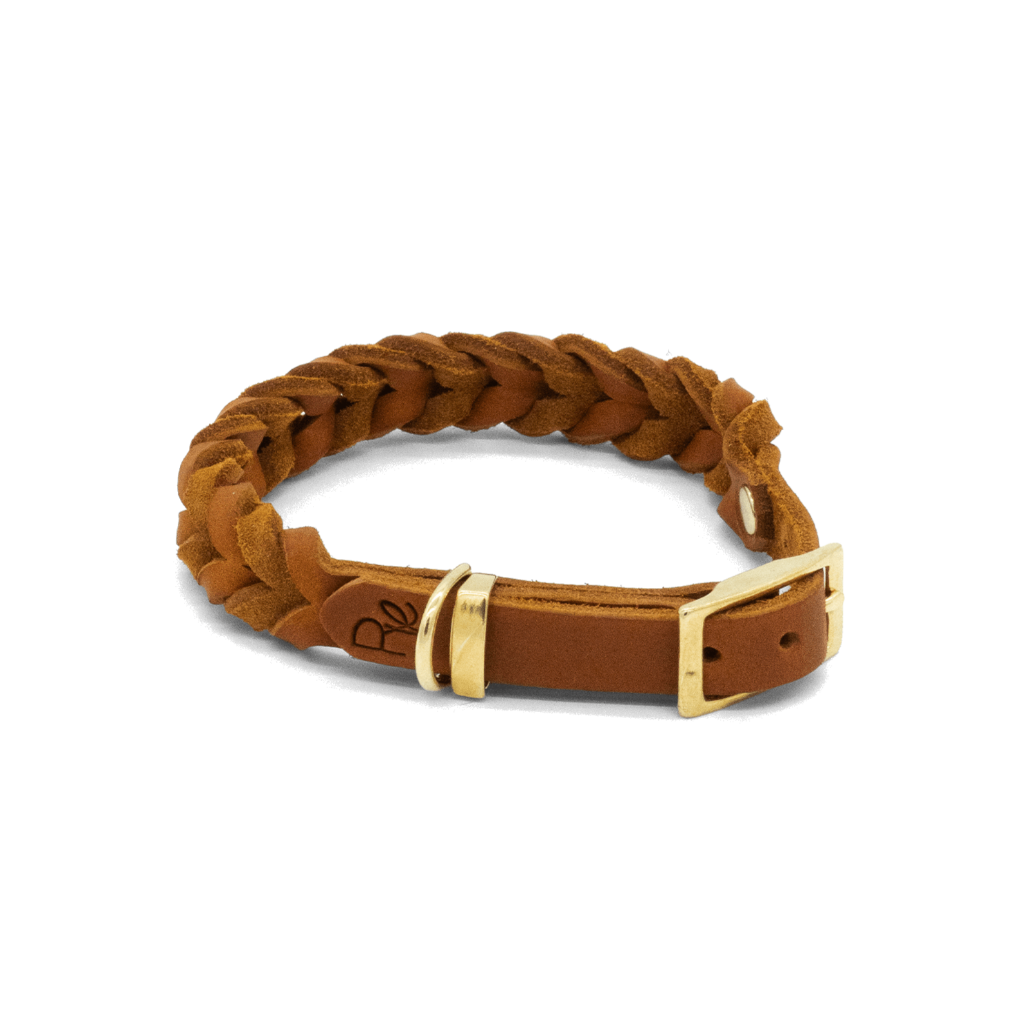 Geflochtenes Halsband aus Fettleder | BOHO CHIC - RudisRudel