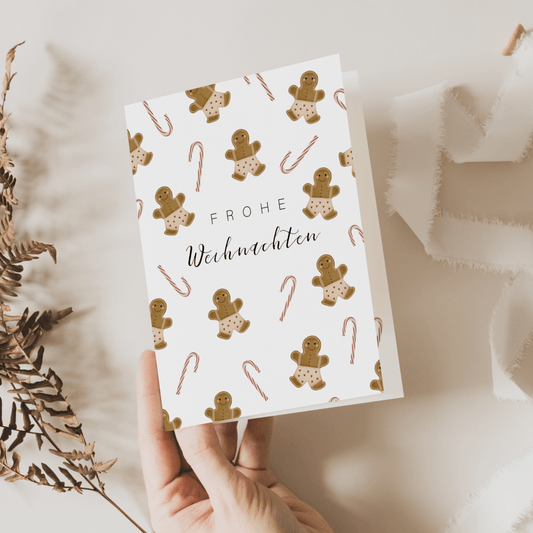 GINGERBREAD & CANDY CANE | Weihnachtskarte - RudisRudel