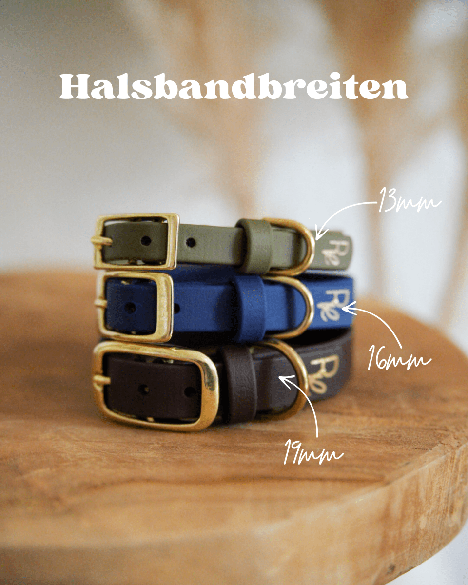 Halsband aus Biothane 16/19/25mm | SONDERFARBE BRAUN - RudisRudel