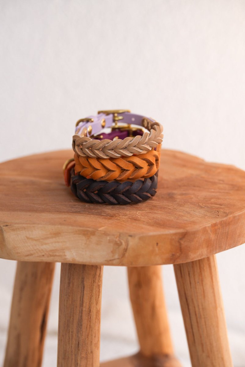 Halsband aus Biothane & Fettleder | MATERIAL MIX | ALL COLLECTIONS - RudisRudel