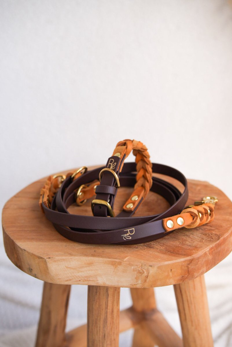 Halsband aus Biothane & Fettleder | MATERIAL MIX | ALL COLLECTIONS - RudisRudel