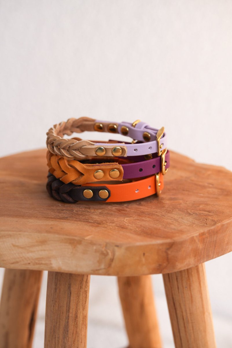 Halsband aus Biothane & Fettleder | MATERIAL MIX | ALL COLLECTIONS - RudisRudel