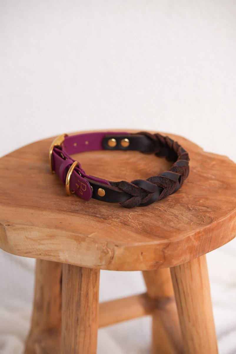 Halsband aus Biothane & Fettleder | MATERIAL MIX | ALL COLLECTIONS - RudisRudel