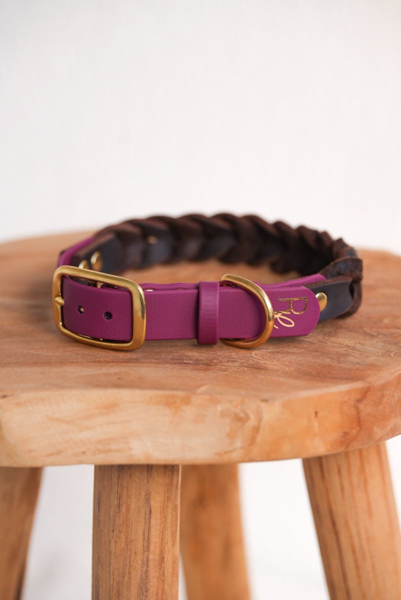 Halsband aus Biothane & Fettleder | MATERIAL MIX | ALL COLLECTIONS - RudisRudel