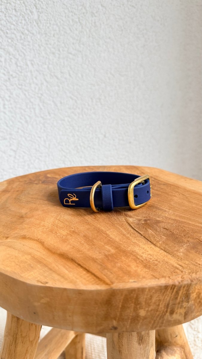 Halsband Biothane 19mm DUNKELBLAU HU 25 - RudisRudel