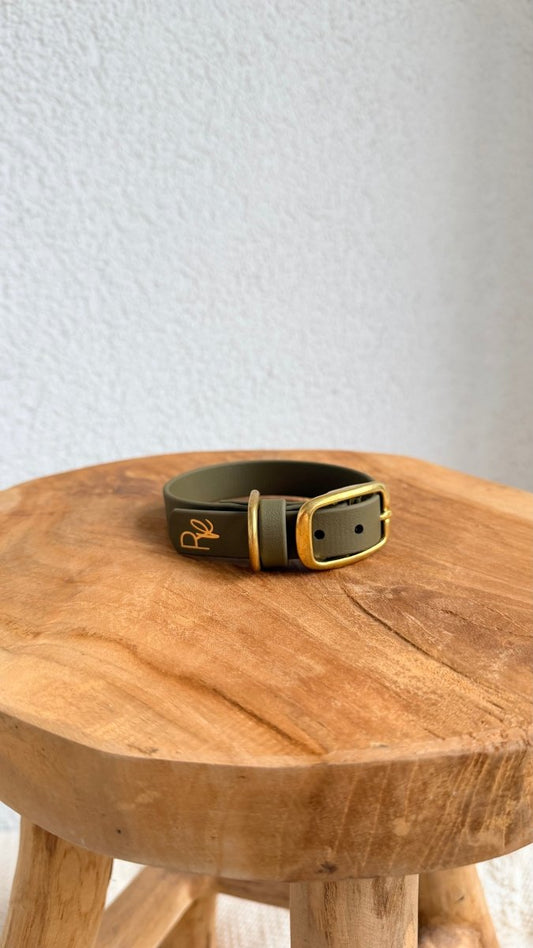 Halsband Biothane 19mm KHAKI HU 25 - RudisRudel