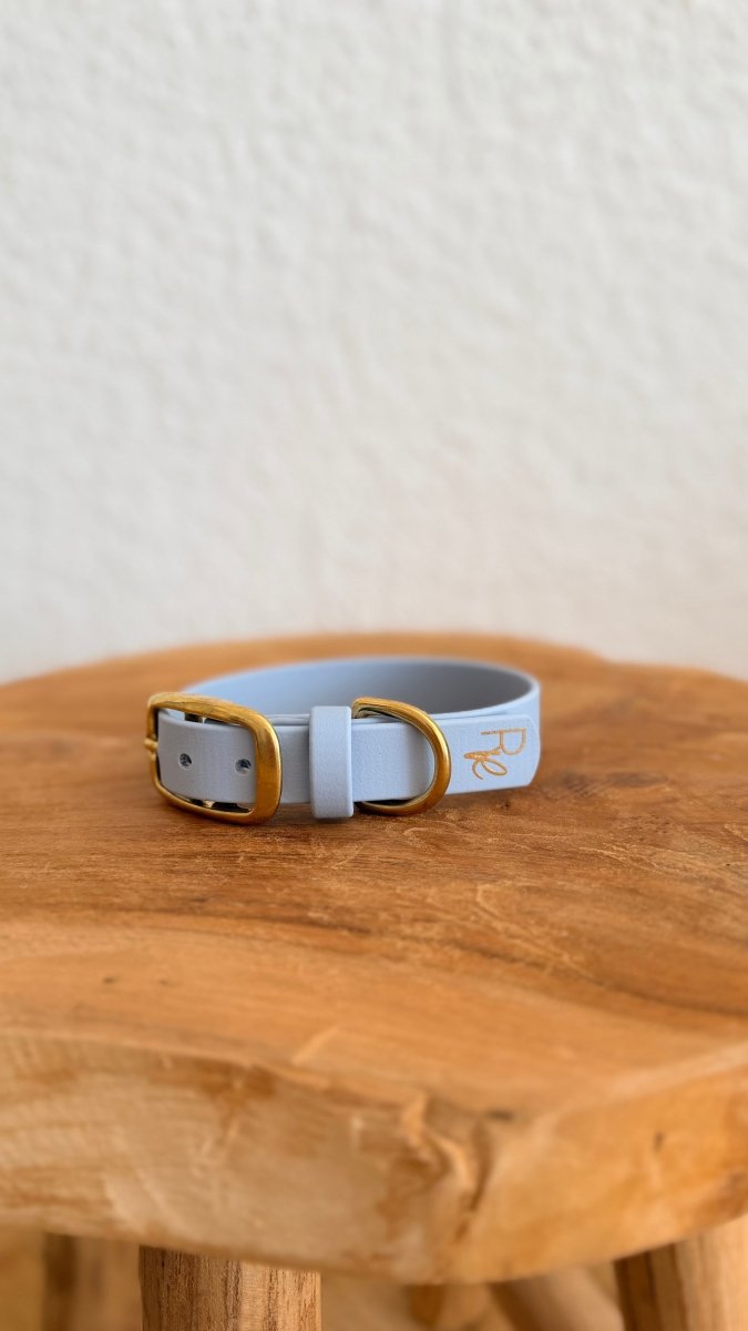 Halsband Biothane 19mm PASTELLBLAU HU 26 - RudisRudel