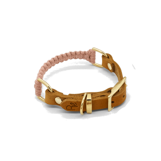 Halsband Makramee x Fettleder | BOHO CHIC - RudisRudel