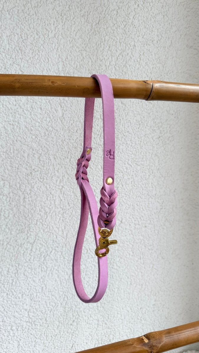 Handschlaufe Fettleder 15mm FLIEDER - RudisRudel