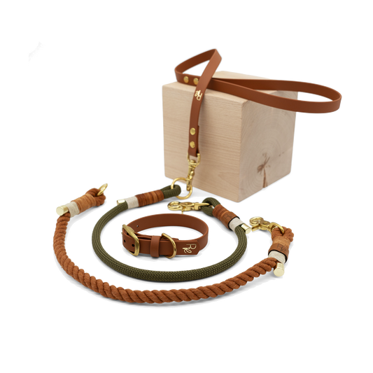 Mix & Match Bundle | 3-teilige Leine + Biothanehalsband | BOHO CHIC
