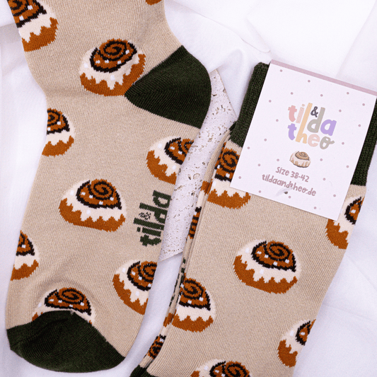 KANELBULLE | Baumwollsocken Zimtschnecke - RudisRudel