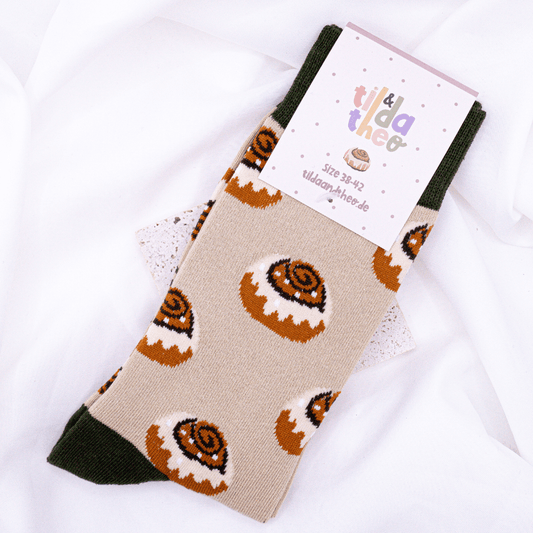 KANELBULLE | Baumwollsocken Zimtschnecke - RudisRudel