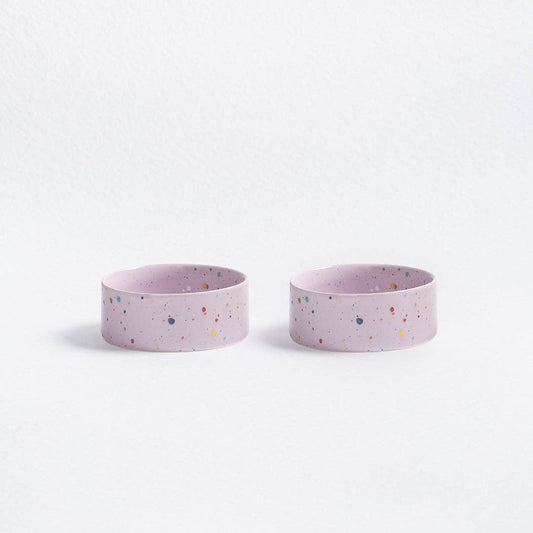 KONFETTI | Dog Bowl Set, 2 Stück, flieder - RudisRudel