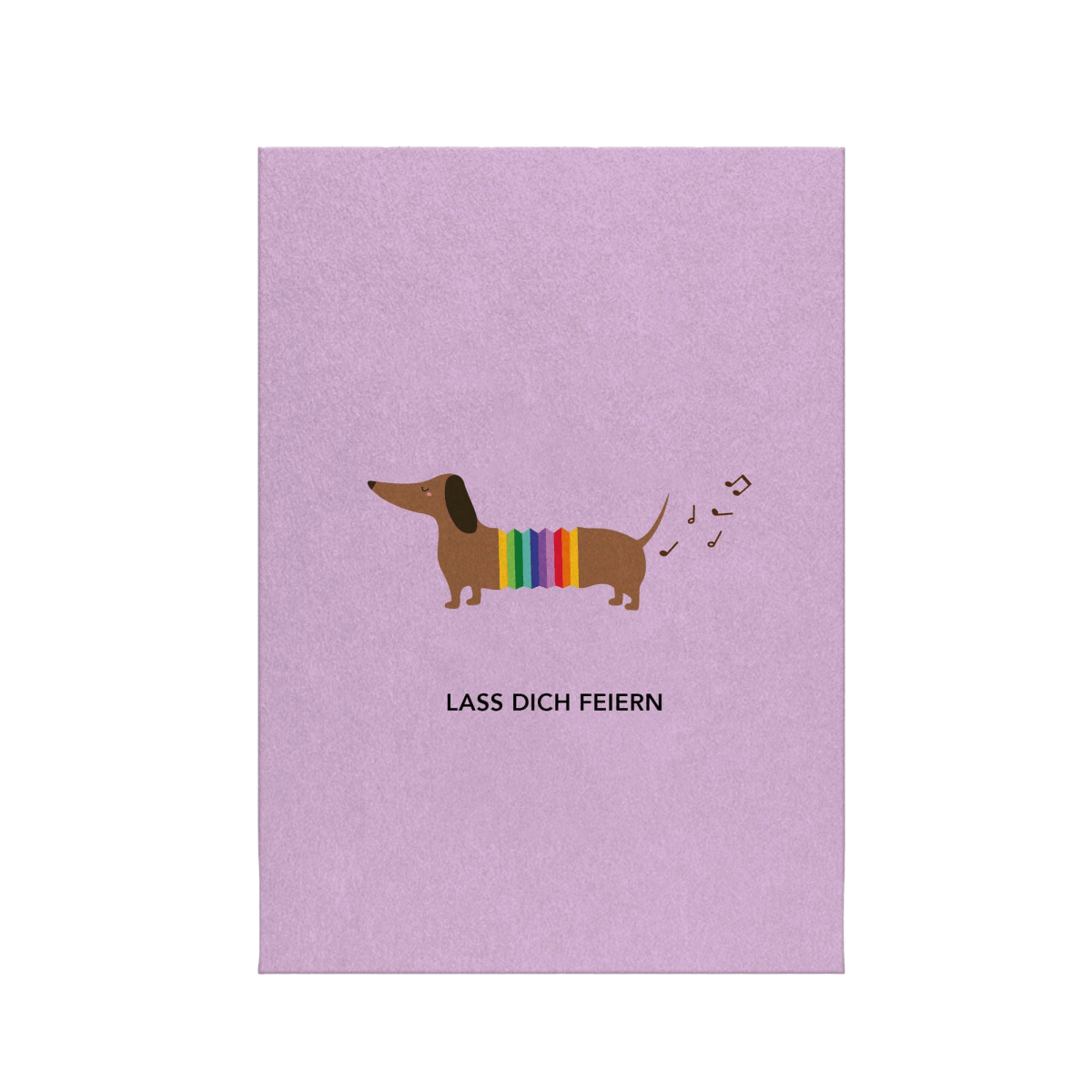 Lass dich feiern - Dackel | Postkarte - RudisRudel