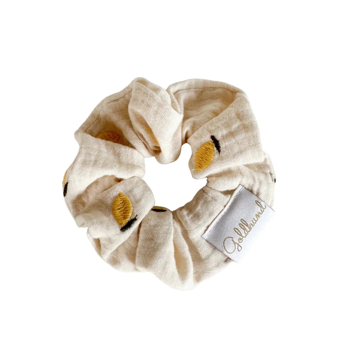 LEMON | Scrunchie mit Zitronenstickerei - RudisRudel