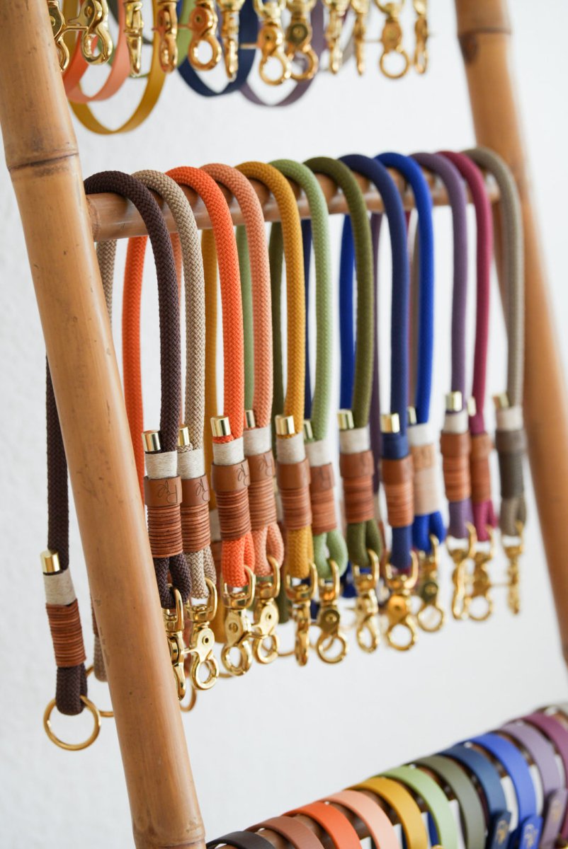 Mix & Match Bundle | 3 - teilige Leine + Biothanehalsband | BOHO CHIC - RudisRudel