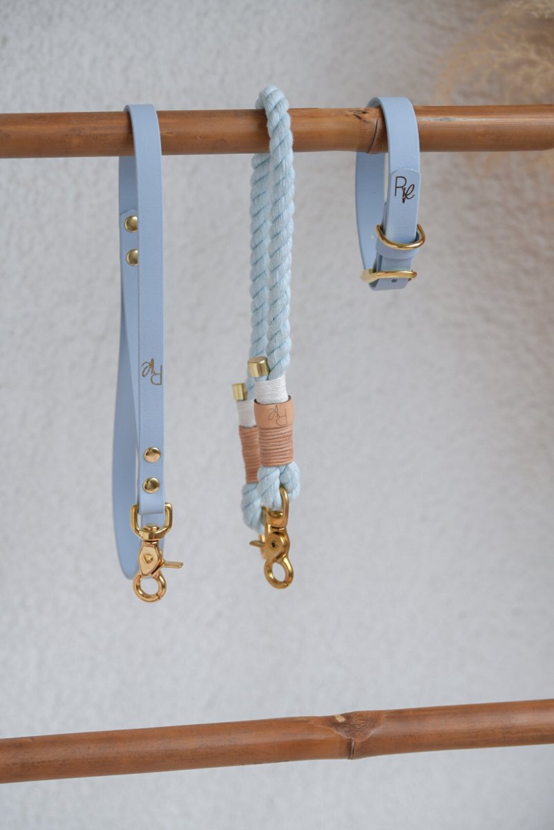 Mix & Match Bundle | 3 - teilige Leine + Biothanehalsband | PASTEL DREAMS - RudisRudel