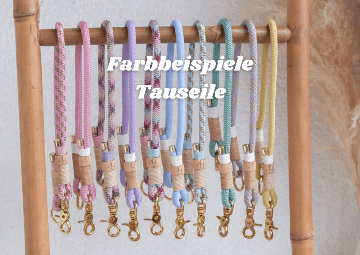 Mix & Match Bundle | 3 - teilige Leine + Biothanehalsband | PASTEL DREAMS - RudisRudel