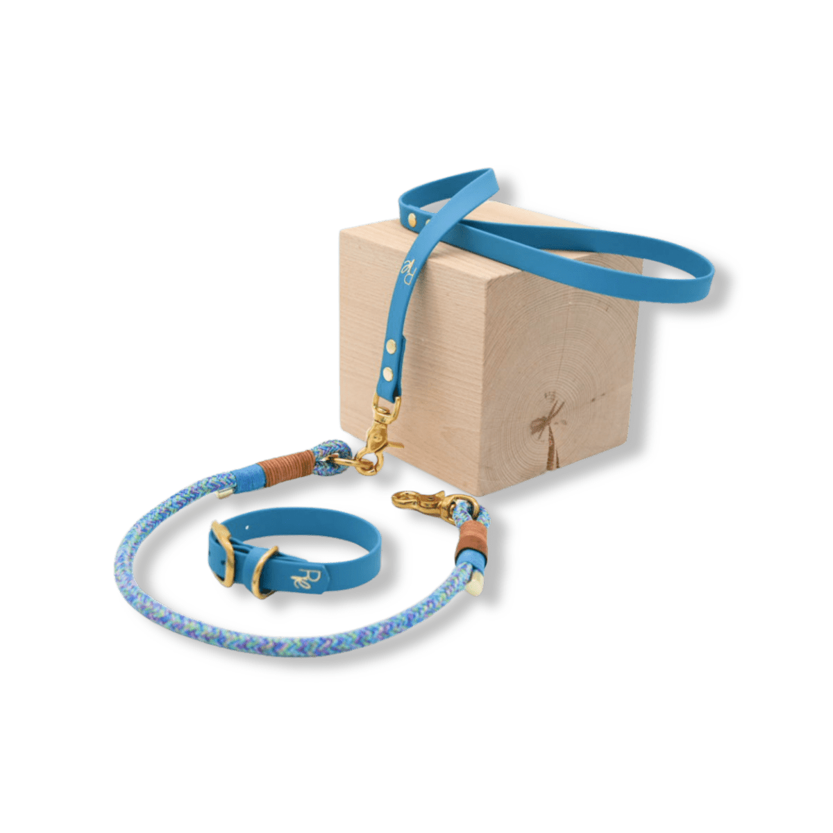 Mix & Match Leinen-Set | Handschlaufe + Halsband Biothane & Unterteil Tauseil | COLOUR CLASH - RudisRudel