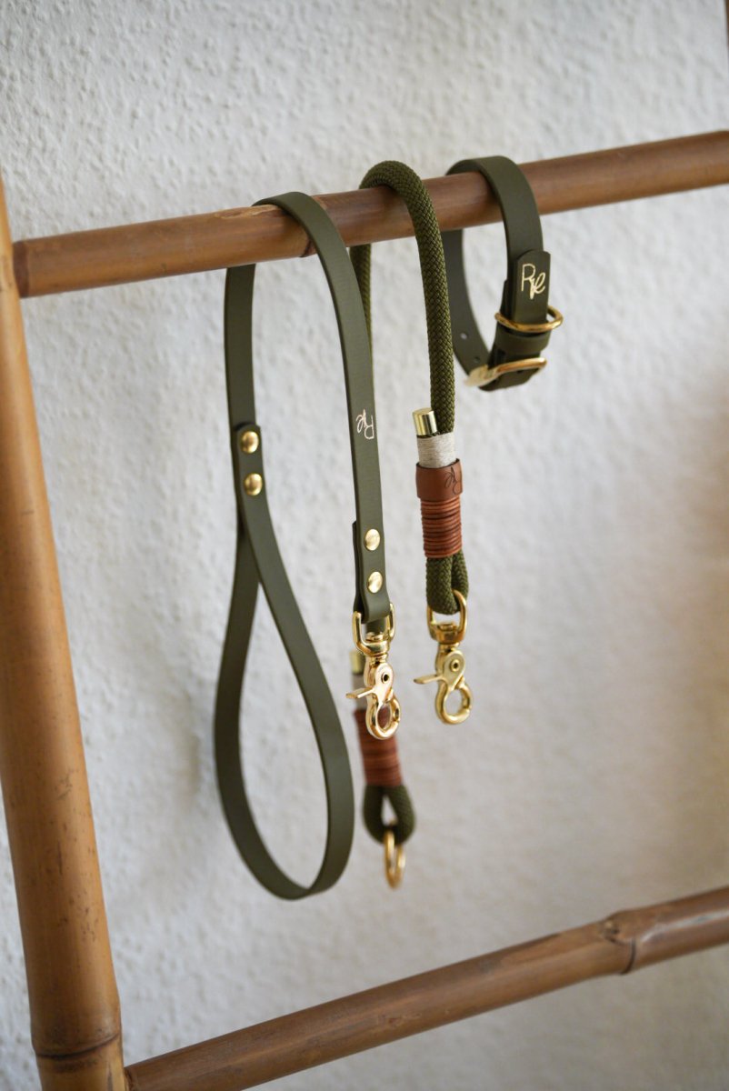 Mix & Match Set | Handschlaufe + Halsband Biothane & Unterteil Tauseil | BOHO CHIC - RudisRudel