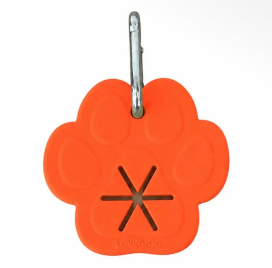 PFOTE | Kotbeutelhalter orange - RudisRudel