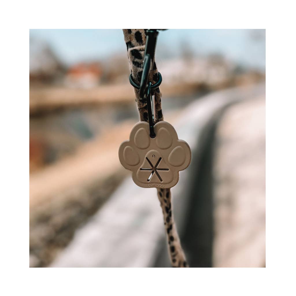 PFOTE | Kotbeutelhalter taupe - RudisRudel