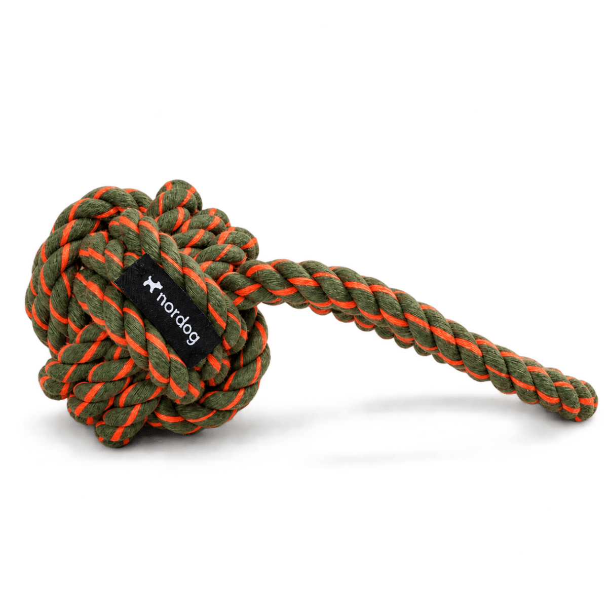 ROPE TOY | Zergelspielzeug, oliv & orange - RudisRudel