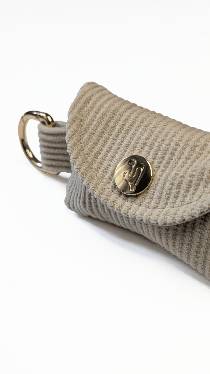 SIDEKICK | Kotbeutelspender aus Cord, beige - RudisRudel