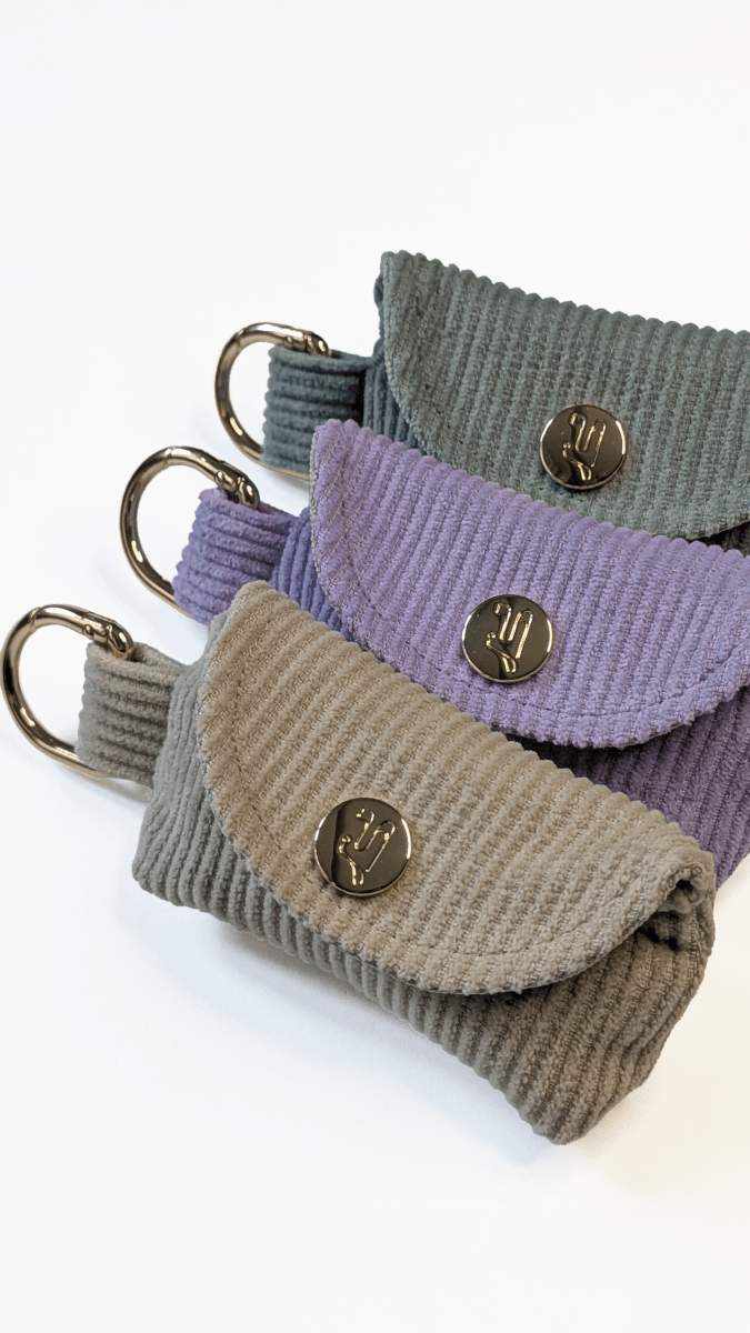 SIDEKICK | Kotbeutelspender aus Cord, beige - RudisRudel