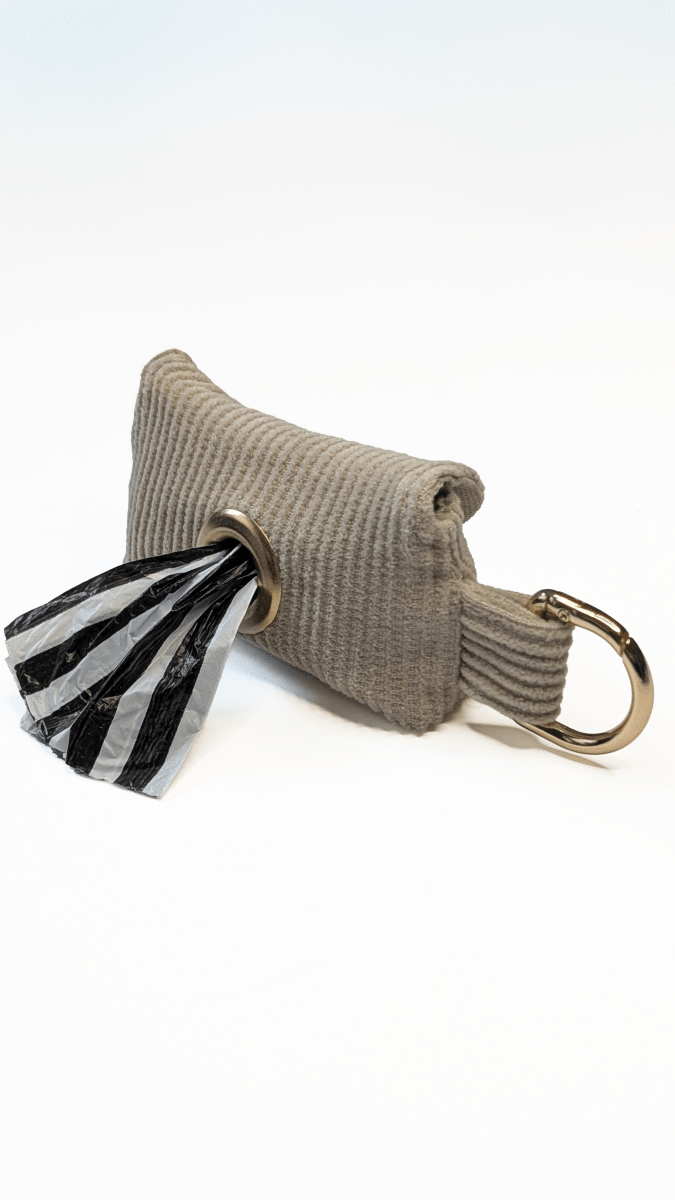 SIDEKICK | Kotbeutelspender aus Cord, beige - RudisRudel