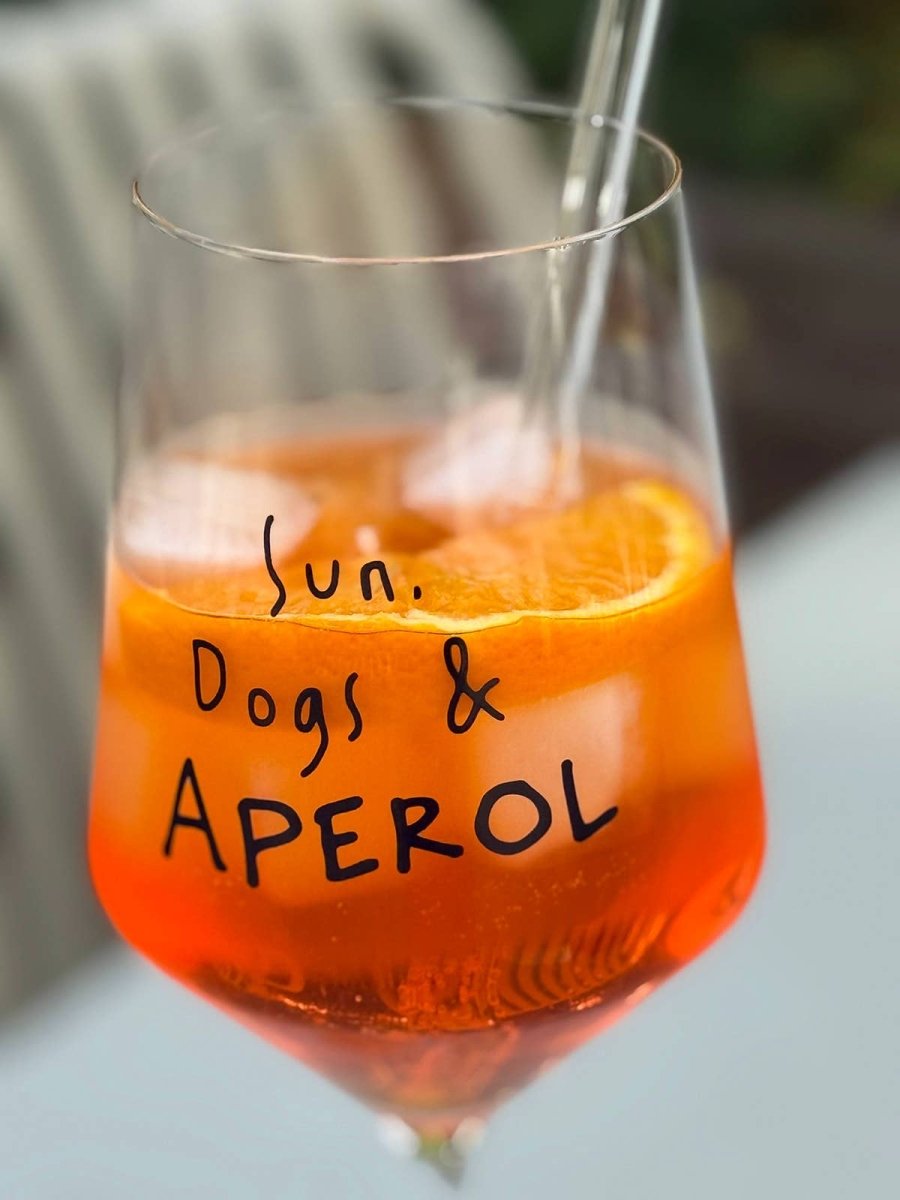 Sun, Dogs & APEROL | Glas 55 cl  - RudisRudel