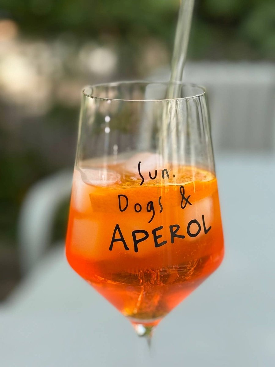 Sun, Dogs & APEROL | Glas 55 cl  - RudisRudel
