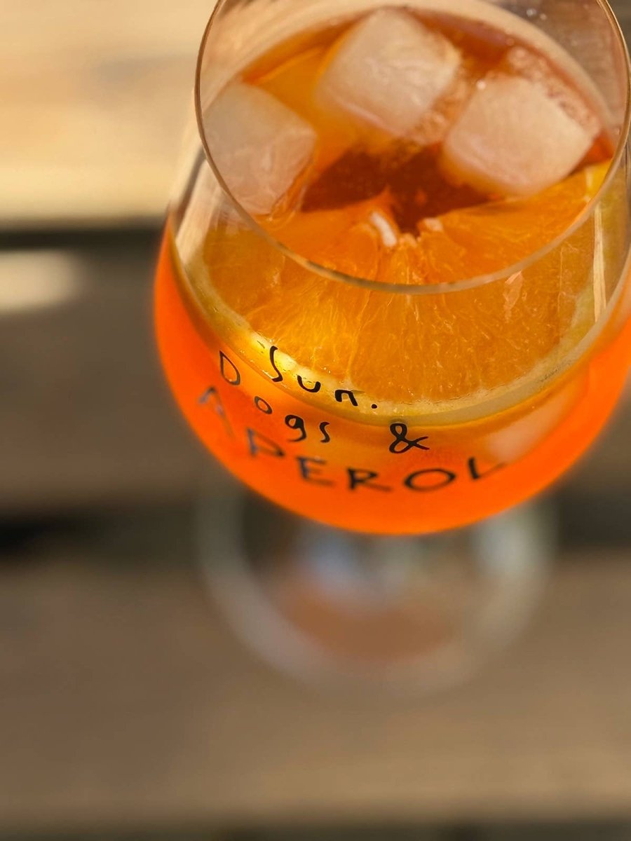 Sun, Dogs & APEROL | Glas 55 cl  - RudisRudel