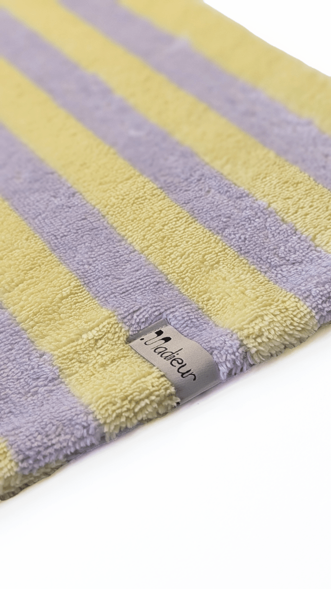 SUNSTRIPES | Pfotentuch flieder/gelb - RudisRudel