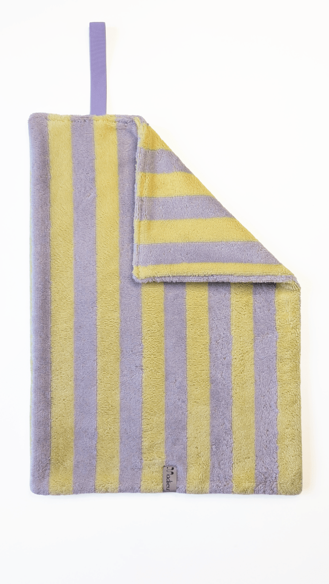 SUNSTRIPES | Pfotentuch flieder/gelb - RudisRudel