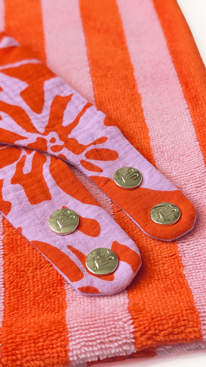 SUNSTRIPES | Pfotentuch orange/rosa - RudisRudel