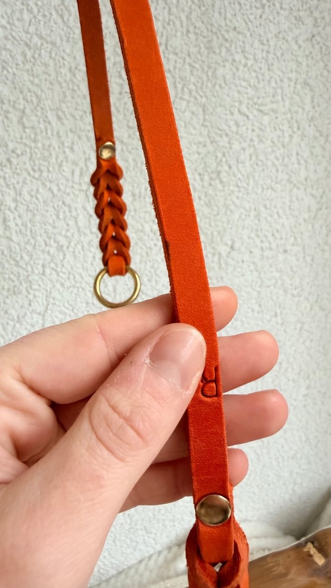 Unterteil Fettleder 10mm ORANGE - RudisRudel