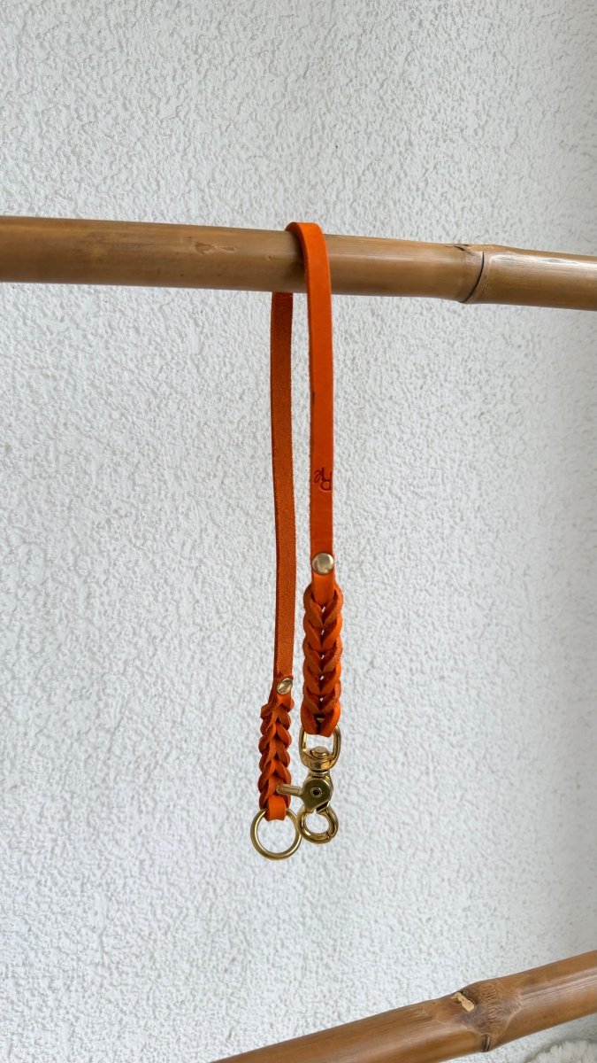Unterteil Fettleder 10mm ORANGE - RudisRudel