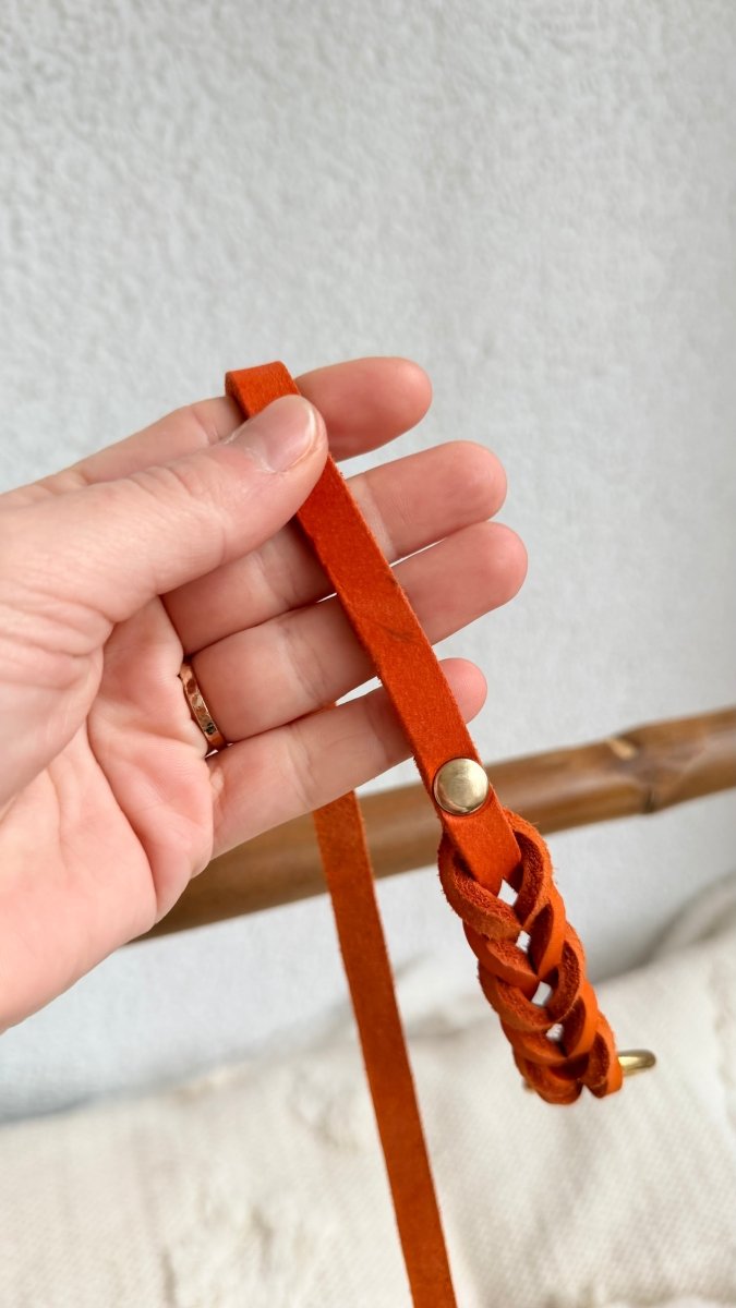 Unterteil Fettleder 10mm ORANGE - RudisRudel