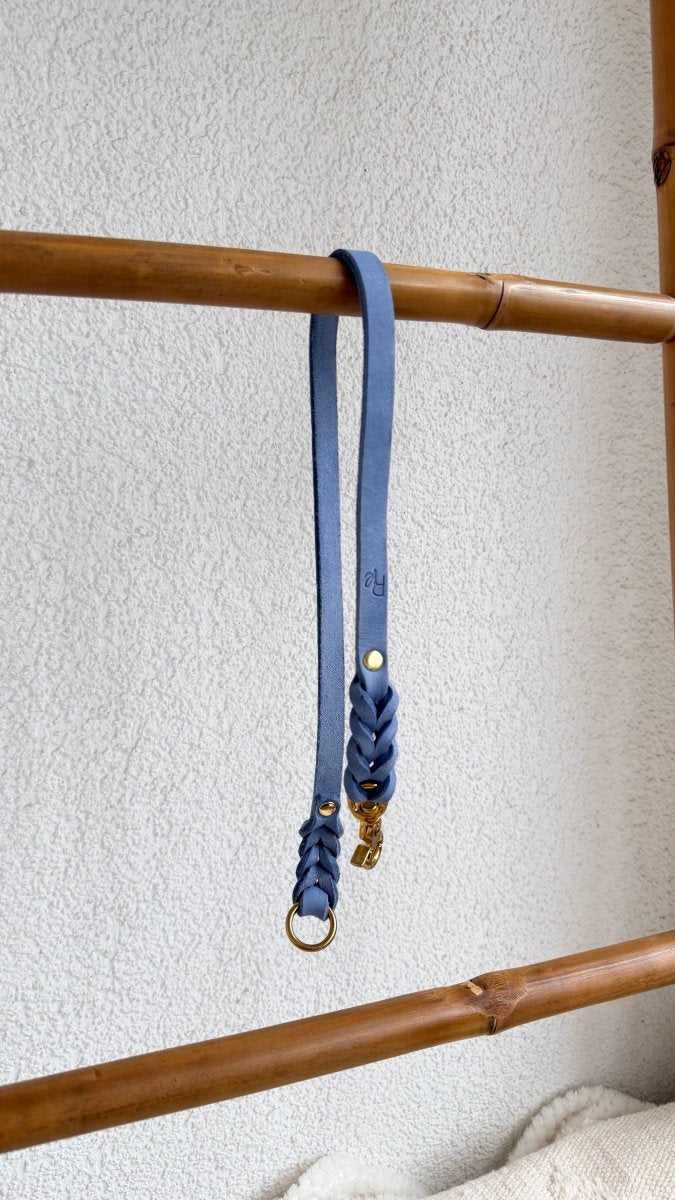 Unterteil Fettleder 15mm PASTELLBLAU - RudisRudel