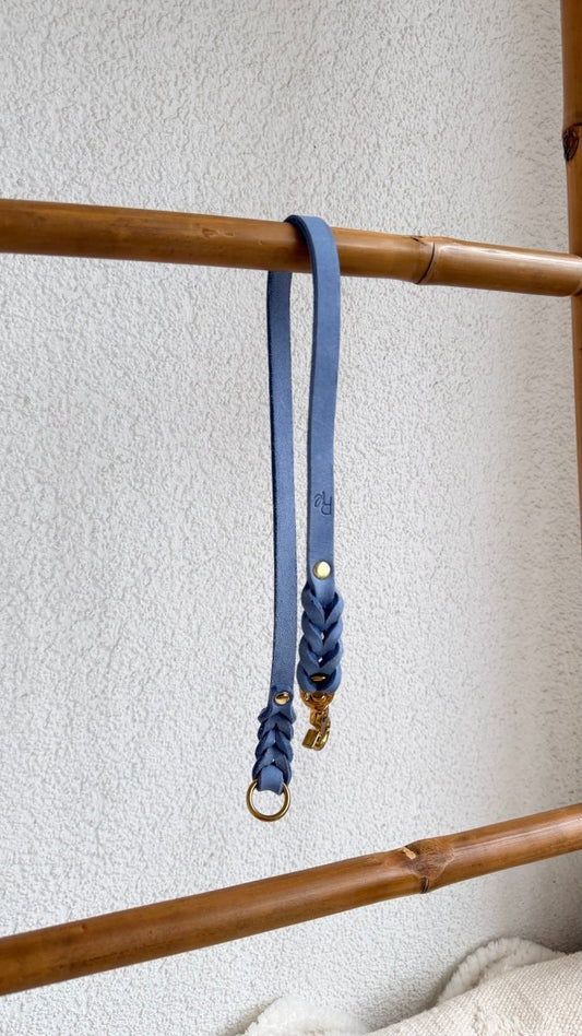 Unterteil Fettleder 15mm PASTELLBLAU - RudisRudel