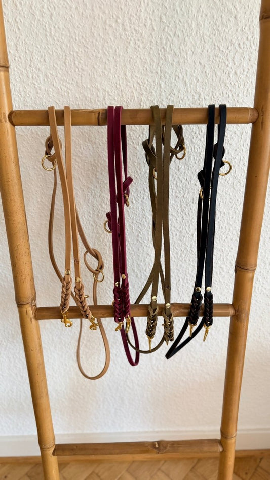 verstellbare Leinen aus Fettleder 10mm | BOHO CHIC COLLECTION - RudisRudel
