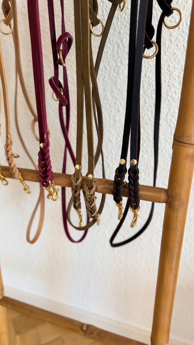 verstellbare Leinen aus Fettleder 10mm | BOHO CHIC COLLECTION - RudisRudel