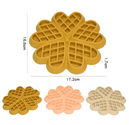 Waffel Schleckmatte - Beige - RudisRudel