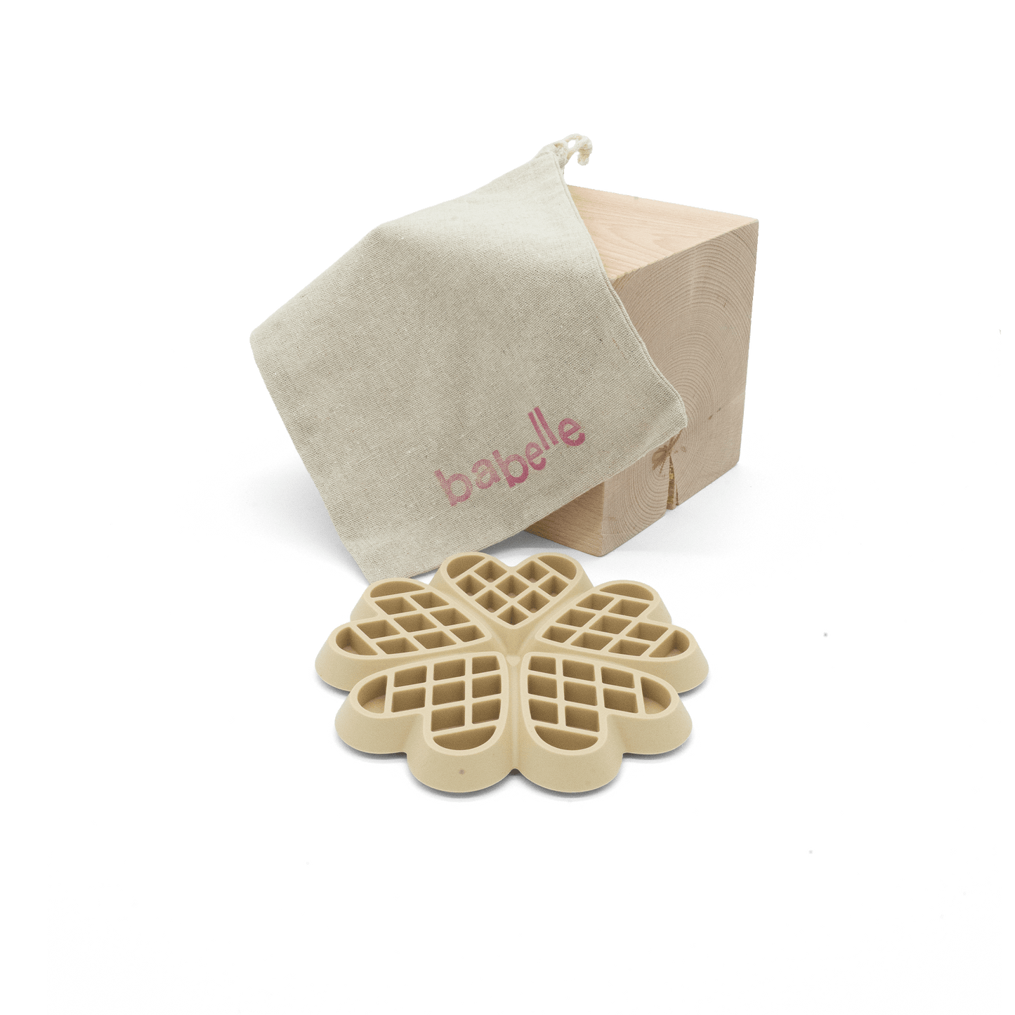 Waffel Schleckmatte - Beige - RudisRudel
