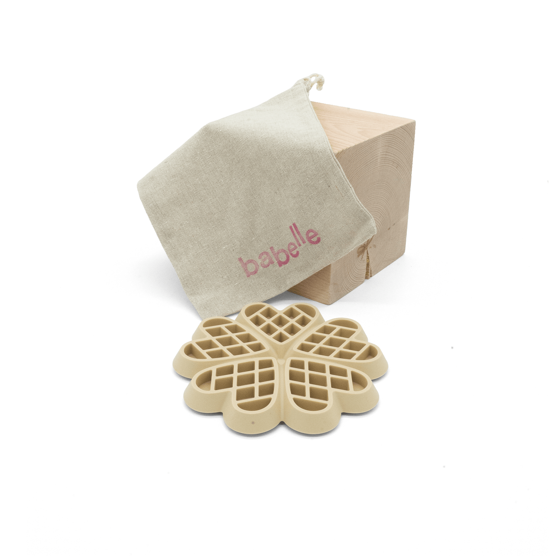 Waffel Schleckmatte - Beige - RudisRudel