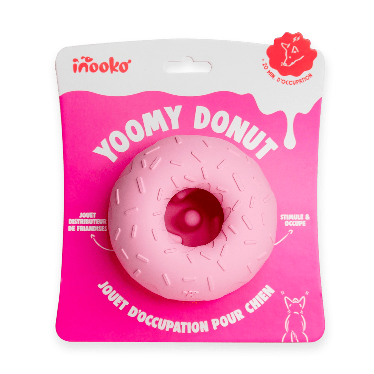 YOOMY DONUT | Beschäftigungsspielzeug, rosa - RudisRudel